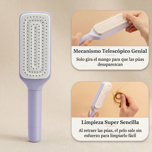 Cepillo automático giratorio con limpieza fácil